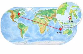 Bali Carte du Monde : Images, Photos, Repères Clés Indonésie