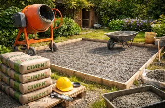 Combien de sac de ciment pour une dalle de 20m2 ? Calculer