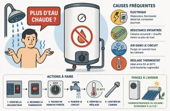 Plus d&rsquo;eau chaude du jour au lendemain Que Faire ? Solutions