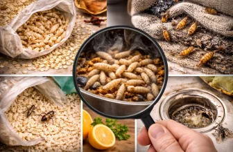 Vers Dans la Maison, Asticots Blancs: Comment se Débarrasser