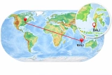 Bali Carte du Monde : Images, Photos, Repères Clés Indonésie